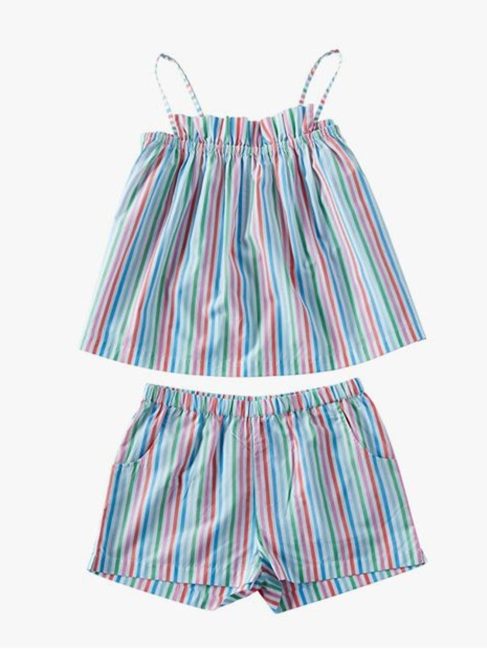 Striped Pastel Cotton TOP ONLY - Multicolor